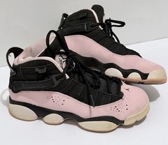 Air Jordan 6 Rings GS ‚Black Pink Foam‘ 323399-006 Size 6 Y