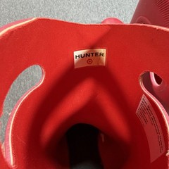 Hunter for Target Rain Boots Boys Girls Sz 2 Red Pull On Tall Waterproof