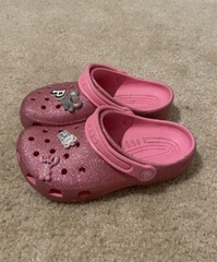 Crocs Kids Classic Glitter Clog Pink Lemonade 206993-669 US Kid’s J2 EUR 34-35