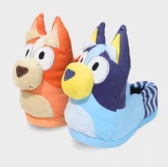 Bluey & Bingo 3D Head Slippers – Blue/Orange 5-6T