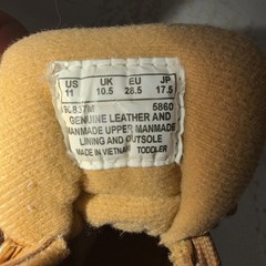 Timberland Classic Boots Kids/Toddler Sz 11 Wheat Leather Waterproof Boots