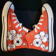 Converse Peanuts Chuck Taylor All Star Hi Tops Charlie Brown Youth 3 Sneakers