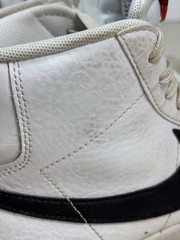 Nike Blazer Mid DA4086-100 White Black Grey High Top Kids Sneakers 6.5Y Leather