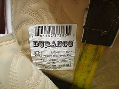 Durango Kids 8 in Brown and Pink Cowboy Boots Size 1 M Style BT217