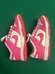 Nike Dunk Low Laser Fuchsia GS Size 4Y Pink Sneakers Shoes Barbie FB9109-102
