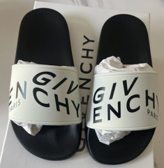 NEW Auth Givenchy Youth Kids Boys Girls Written Logo Slide Shoes 28 / 11 $290