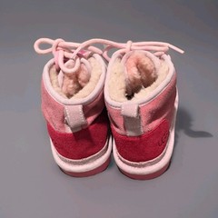 UGG 1123644K Pink Suede Shearling Lined Chukka Boot Unisex Kids 1 Ankle