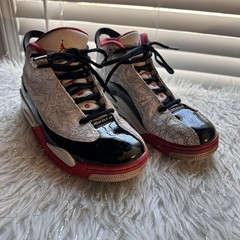Nike Air Jordan Dub Zero White Varsity Red Kids size 5.5Y/. EUR 38 DV1360-160