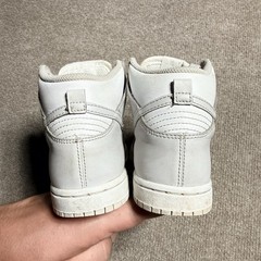 Nike Dunk High Retro White Vast Grey Toddler Kids 11C DD2314-101 GUC Grey White