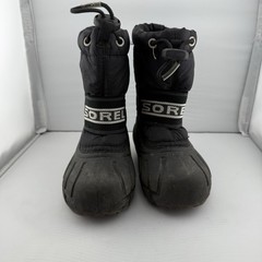 Sorel Kids Snow Commander Winter Boots Black Size 7 (NV1881-011)