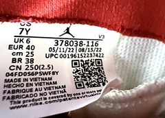 Nike Air Jordan 11 Retro Cherry 2022 GS (378038-116) Size 7Y – NO INSOLES