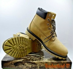 NEW VINTAGE!!! TIMBERLAND CLASSIC BOOT GOLD/BLACK JUNIORS SIZE 5 M (14991)