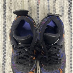 Nike Air Jordan 4 IV Retro Rush Violet Tiger Print Shoes Size 12C