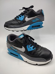 2014 Nike Air Max 90 Blue Lagoon Size 6Y Used Professionally Cleaned Sterilized