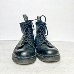 Dr. Martens 1460 Pascal Mono J Combat Boots Black Leather Size 3 Kids