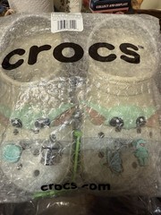 Crocs Star Wars Grogu Classic Clog Sz J4 Kids Baby Yoda Sandals NWOB