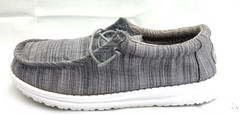 Hey Dude Wally Youth Linen &Blend Stone US Y5 Ladies 6 EU 37 READ & View Closely
