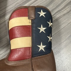 Durango 8″ Square Toe Patriotic Western Flag Boots BT245 Kids/Men US 7M UK 6