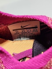 Nike Free RN Flyknit Shoes Youth 5Y Pink Running Athletic Sneakers 834363-601