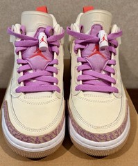 Nike Jordan Spizike Low GS Pale Ivory Vivid Purple HJ7824-106 Youth 5Y Women 6.5