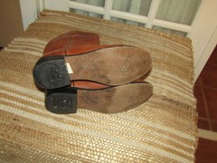 Justin Brown Leather Boots Cowboy Western Youth 4 D style 3420Y Made in Mexico