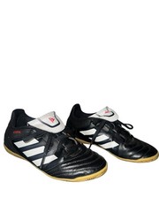 Adidas Copa Kids Size 13 Black Sneakers • White Stripes • Red Logo