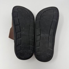Quicksilver Sandals Size 2 Brown Double Buckle Slides Comfort Footbed Casual Kid