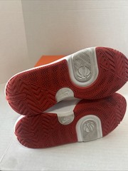 Size 6.5 (GS) – Nike Team Hustle D11 Mid Summit White Track Red