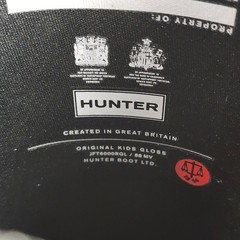 Hunter Original Kids Gloss Rain Boots black Size US Girls 4 – Boys 3 EU 34
