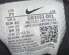 Nike Crater Impact Black Iron Grey Electric Green Youth Size 7Y DB3551-001
