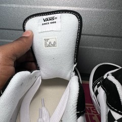 Vans Knu Skool Checkerboard Black White VN000D2TBPB GS Size 5Y Kids Brand New!