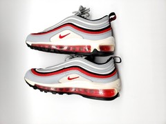 Size 5Y (GS) – Nike Air Max 97 Low Wolf Grey Red – GOOD CONDITION NO BOX