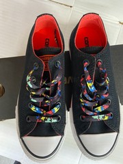 656031F Converse Chuck Taylor All Star Ox Kids‘ Shoes Black-Ultra Red-White