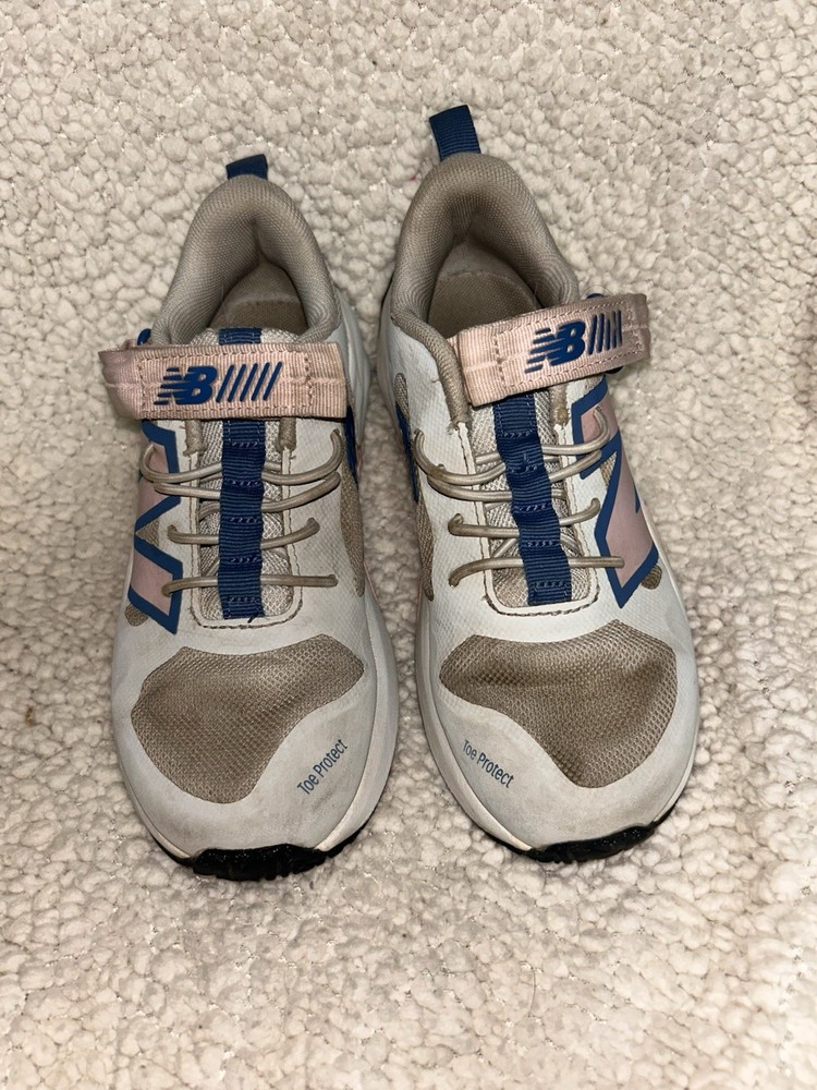 New Balance Play V1 Hook & Loop – Grey/Pink/Blue/Blk – Sz 13 Pre-owned