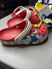 Limited edition Super Mario Light-Up Crocs Kids Size 12c c12