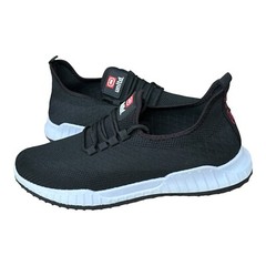 ECKO UNLTD. Black White Casual Mesh Stretch Sneakers Youth Size 11
