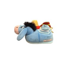 Disney Winnie the Pooh Eeyore Mismatched Plush Slippers Size 9-10 Kids