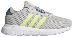 ADIDAS Swift Run X Little Kid ‚Grey Pulse Yellow‘ Q47127, US 3Y, New