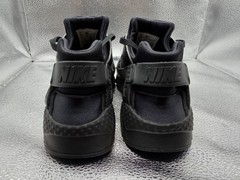 Size 7Y (GS) – Nike Huarache Run Low Triple Black 654275-016 SNEAKERS