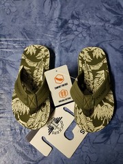 Docker’s Premium Kids Palm Print GREEN Sandals S 11/12
