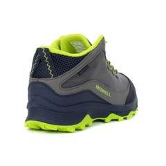 Merrell Big Kids Moab Speed Mid Navy/Grey/Lime Shoes MK265212