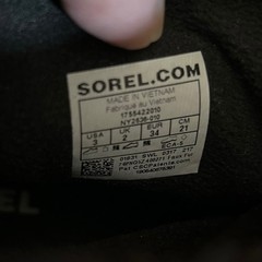 Sorel Whitney Short Lace Black Waterproof Winter Boots Faux Fur Size 3