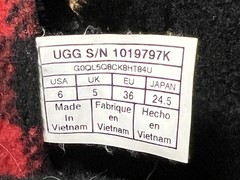 RARE🔥 Sz 6 – UGG Butte II Plaid Winter Waterproof Redwood Boots 1019797K Duck