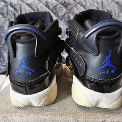 Nike Air Jodan Galaxy Space Rings 6 Black & Blue Youth kids size 6 / woman 8