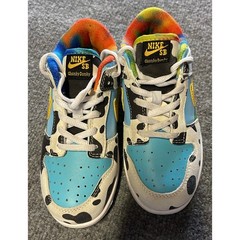 Nike SB Dunk Low Ben & Jerrys Chunky Dunky Youth 1Y Cow Print Tie Dye No Box