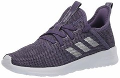 adidas Childrens Cloudfoam Pure Kids Running Shoe EG3466 Purple/Silver Size 5
