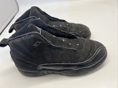 NO LACES Nike Air Jordan 12 XII Retro Black Rush 510816-006 Youth Shoes 3Y.