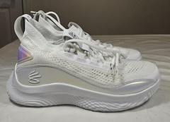 Under Armour CURRY FLOW 8 Iridium 3024423-104 White Size 4y Women’s 5.5