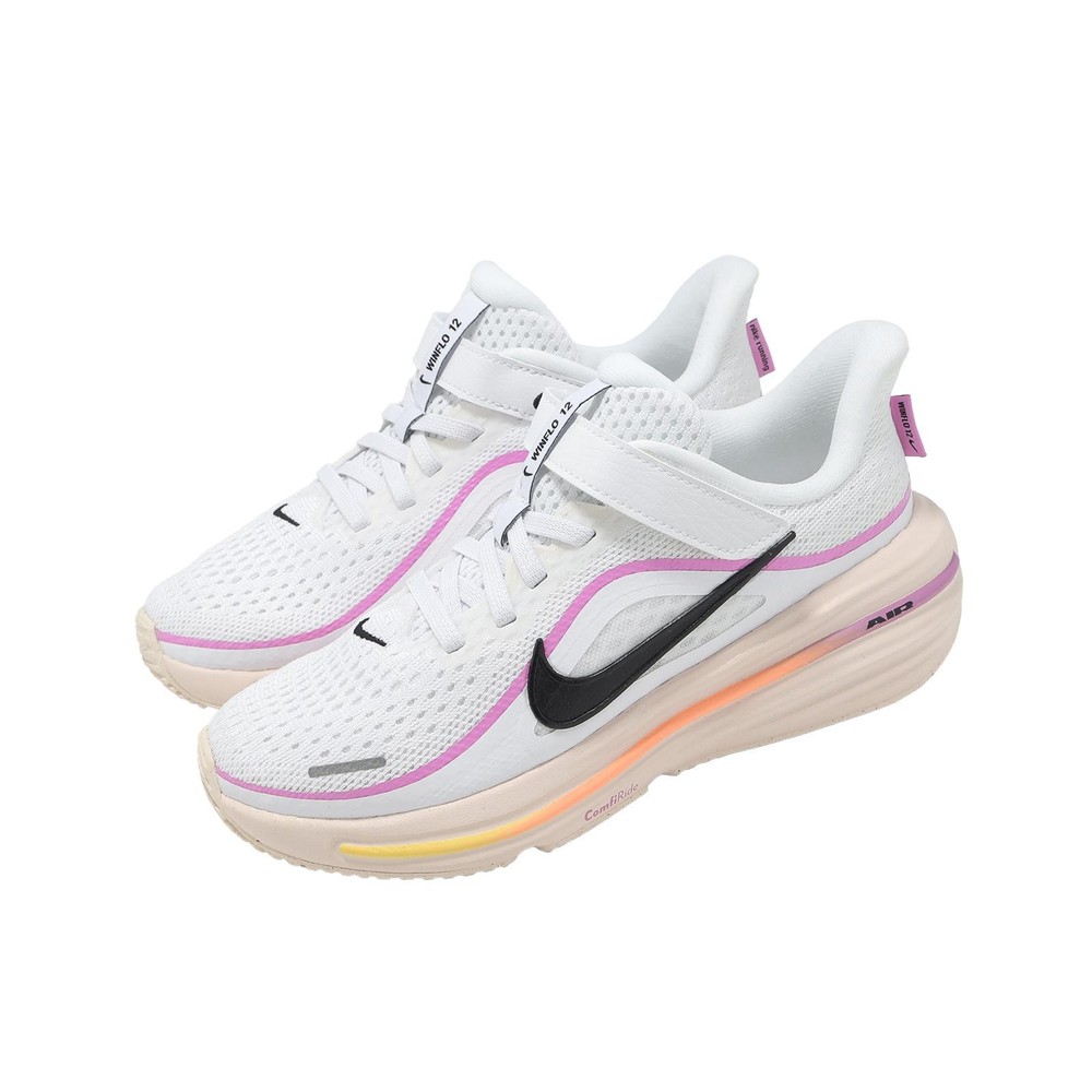 Nike Air Winflo 12 PS White Black Light Magenta Kid Preschool Running IQ9768-101