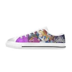 Alice in Wonderland Custom Low Top Canvas Sneaker Shoes For Kids